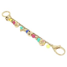 Louis Vuitton Portachiavi Catena Campanello Charm per Borsa D'oro Fuschia