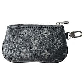 Louis Vuitton Monogram Eclipse Wallet/Coin Case for Men Brown Black
