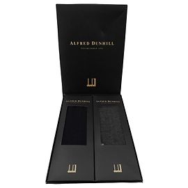 Alfred Dunhill Men's Socks Set - Pack of 2 Black Grey