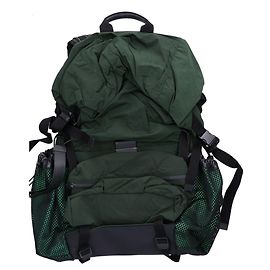 Bottega Veneta Nylon Backpack Black Green