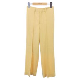 Autre Marque Pantalones AURALEE A20AP02MS Amarillo