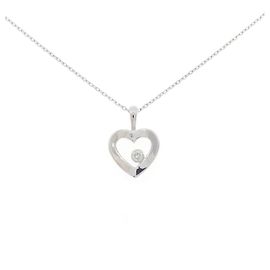Autre Marque Colar de ouro branco 10K e diamantes Prata