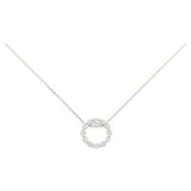 Autre Marque Colar de Diamante Pt900 Pt850 Prata