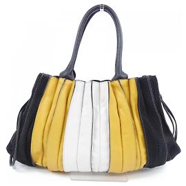 Autre Marque Borsa LUPO Nero Bianco Giallo
