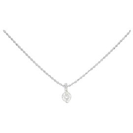 Autre Marque Colar de ouro branco Au750 e diamantes Prata