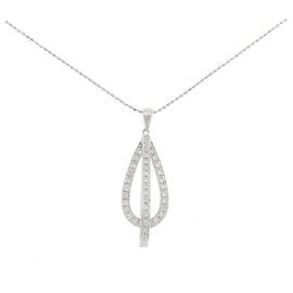 Autre Marque Au750 Diamant Halskette Silber