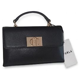 Bolsa Furla 1927 Mini em couro preto Preto