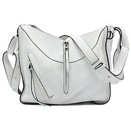 Bolsa Hammock de couro de bezerro granulado branco LOEWE Small Branco