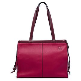 LOEWE Red Medium Leather Cushion Tote Red