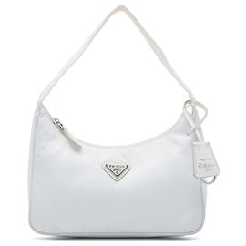 Prada White Mini Tessuto Re Edition 2000 Shoulder Bag White