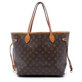 Louis Vuitton Marron Monogram Neverfull MM Marron