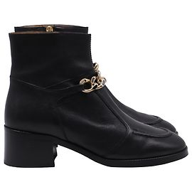 See by Chloé Mahe Ankle Boots in Black Leather Black