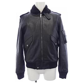 Yves Saint Laurent Saint Laurent 577687 YC2YW Leather Jacket Black