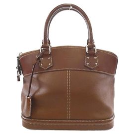 Bolsa Louis Vuitton Suhali Lockit em couro de cabra Marrom
