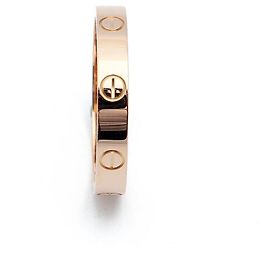 Cartier Love Ring Small Model Size Pink Gold Pink