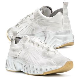 Acne Baskets Rockerway Dirty Leather White Blanc