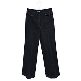 Chanel Women's Stitched Pants Black