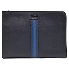 Prada Pochette de voyage en Saffiano Noir