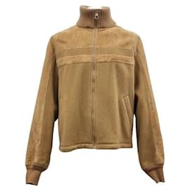 Louis Vuitton Suede Tether Blouson Jacket Orange
