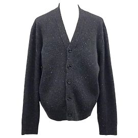 Bottega Veneta Wollstrickjacke Grau Braun
