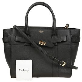 Mulberry Bayswater Zip Small Classic Tote Bag Black Black
