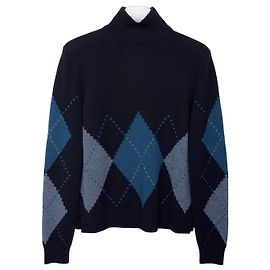 Loro Piana Abigail Rollkragenpullover aus Kaschmir Strick Navy Blau