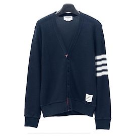 Thom Browne Open Lace Cardigan Blue
