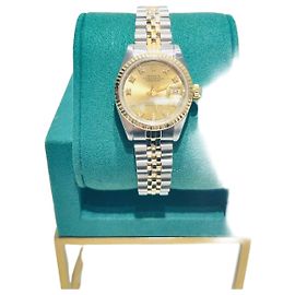 Rolex Reloj para mujer Datejust Champagne Diamond Combination Amarillo