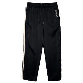 Saint Laurent Black Logo Embroidered Crepe Sweatpants Black