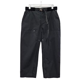 Sacai Cotton Oxford Work Pants Black