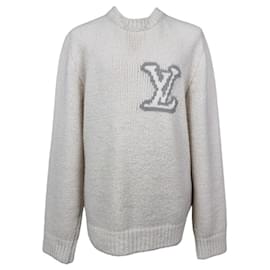 Louis Vuitton Intarsia-Strick Weiß