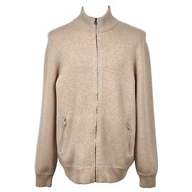 Brunello Cucinelli Strickjacke mit Reißverschluss aus Kaschmirwolle RJMXPWCN Braun