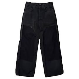 Balenciaga Vaqueros patchwork sin usar Negro