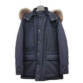 Ermenegildo Zegna Wool Padded Jacket Black