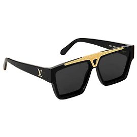 Louis Vuitton Evidence Sunglasses Black Acetate Frame Black