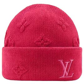 Louis Vuitton Gorro Monogram Heritage Rosa Rosa