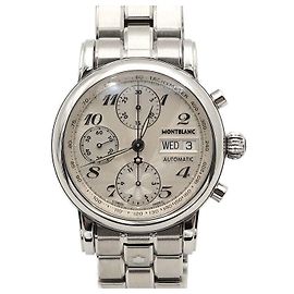 Montblanc Orologio Cronografo Automatico in Acciaio da Uomo Star Argento