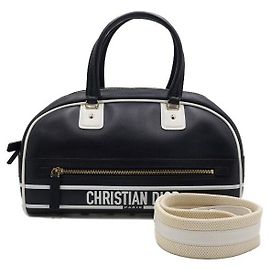 Dior Borsa Bowling, Tote e Borsa a Spalla Vibe Gold Navy Medium Blu