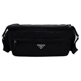 Prada Grande borsa a tracolla e crossbody in Re-Nylon nero da uomo Nero