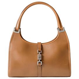 Gucci Jackie Sac à Main Cuir Marron Marron Caramel Camel
