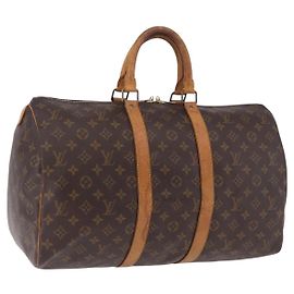 LOUIS VUITTON Monogram Keepall 45 Boston Bag M41428 LV Auth ka5426 Monograma