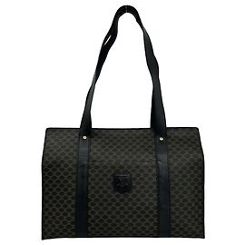 Céline Sac cabas CELINE Vintage Macadam Blazon Triomphe Pattern Marron Noir