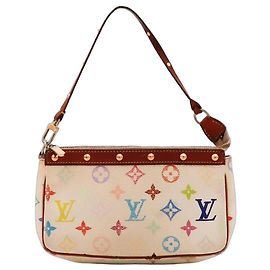 Louis Vuitton Monogram Multicolore Pochette Accessoires Blanc Multicolore