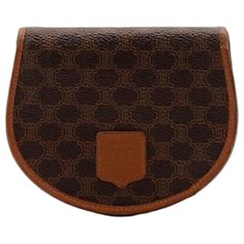 Céline Celine Triomphe Canvas Münzbeutel Braun