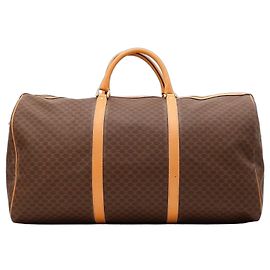 Céline Celine Monogram Boston Bag Brown