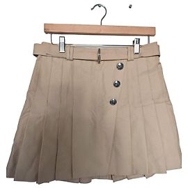 Falda plisada beige Maje Beige