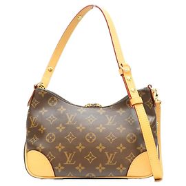 Sac à épaule Louis Vuitton Monogram Boulogne PM Marron