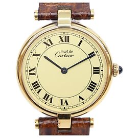 Relógio Cartier 90s 925 Must Vendôme Vermeil LM Quartz Outro
