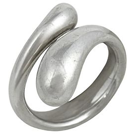 Tiffany & Co. Elongated Teardrop Ring Silvery