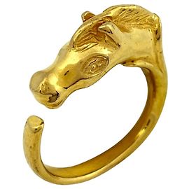 Hermès Bague Cheval Cheval en Or Hermes Doré